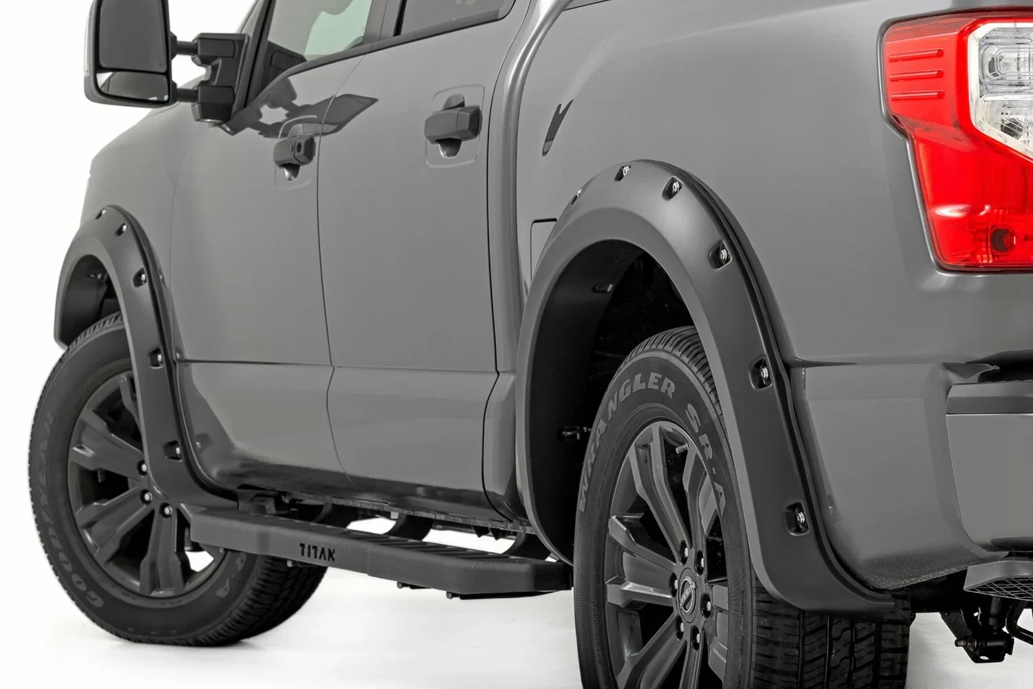 Fits Titan(17-24) Pocket Fender Flares Crew Cab W_O Emblem Black F-N101705A-RCGB
